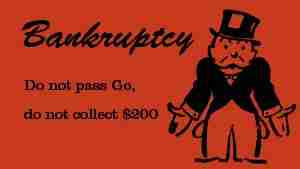 Monopoly bankruptcy card
